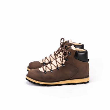 Зимние ботинки Hiker Frapuccino — зимние мужские ботинки из нубука на натуральной шерсти