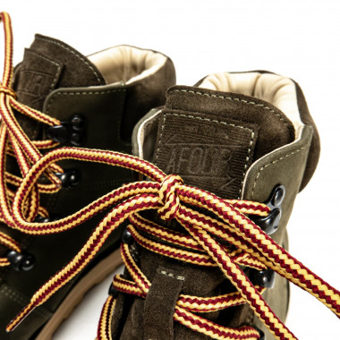 Зимние ботинки Hiker Olive — зимние мужские ботинки из нубука на натуральной шерсти