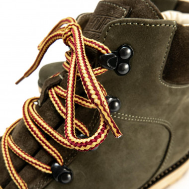 Зимние ботинки Hiker Olive — зимние мужские ботинки из нубука на натуральной шерсти