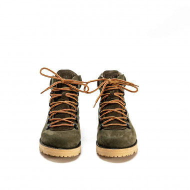Зимние ботинки Hiker Olive — зимние мужские ботинки из нубука на натуральной шерсти