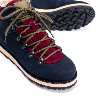 Зимние ботинки Hiker Midnight Cherry — зимние мужские ботинки из нубука на натуральной шерсти