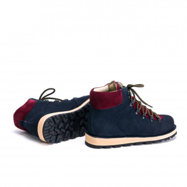 Зимние ботинки Hiker Midnight Cherry — зимние мужские ботинки из нубука на натуральной шерсти