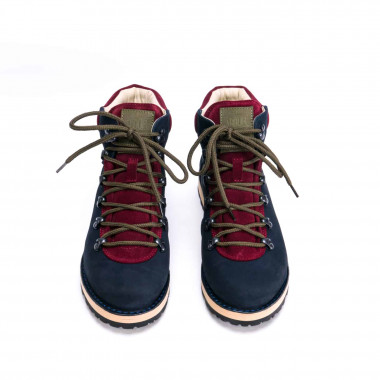 Зимние ботинки Hiker Midnight Cherry — зимние мужские ботинки из нубука на натуральной шерсти