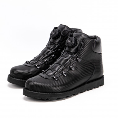 Зимние ботинки Hiker Carbon Black SL — зимние мужские ботинки с системой быстрой шнуровки