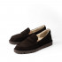 Пенни лоферы Dark Chocolate Suede — велюр тёмный шоколад, подошва ститчдаун