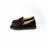 Пенни лоферы Dark Chocolate Suede — велюр тёмный шоколад, подошва ститчдаун