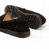 Пенни лоферы Dark Chocolate Suede — велюр тёмный шоколад, подошва ститчдаун