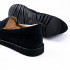 Пенни лоферы Dusk Suede — тёмно-синий велюр, облегчённая прошитая чёрная подошва