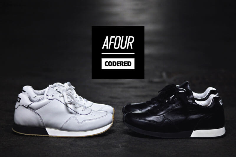 Joint edition of AFOUR x CODERED sneakers